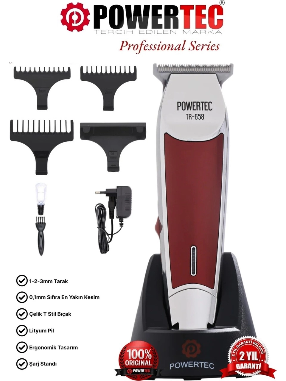 Powertec TR 658 Saç Kesme Makinesi