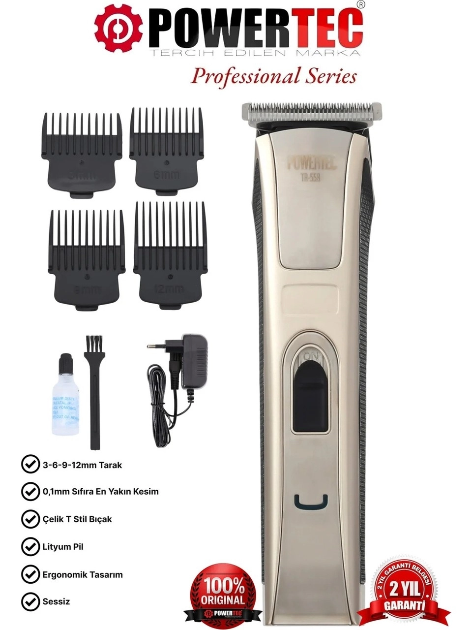 Powertec TR 558 Saç Kesme Makinesi