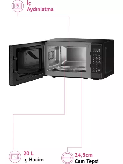 Altus ALMD 20 SX 20 lt Mikrodalga Fırın