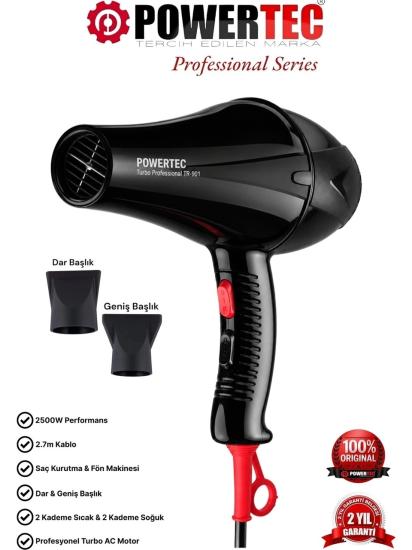 Powertec TR-901 Turbo Profesyonel 2500 W Saç Kurutma Makinesi
