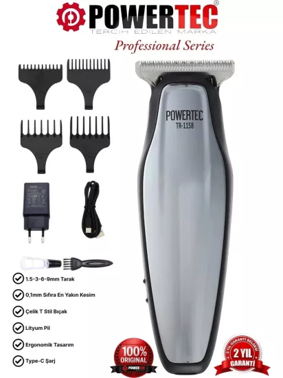 Powertec TR-1158 Sakal ve Saç Kesme Makinesi