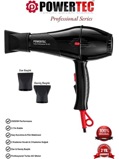 Powertec TR-701 Turbo Profesyonel 2500 W Fön Makinesi