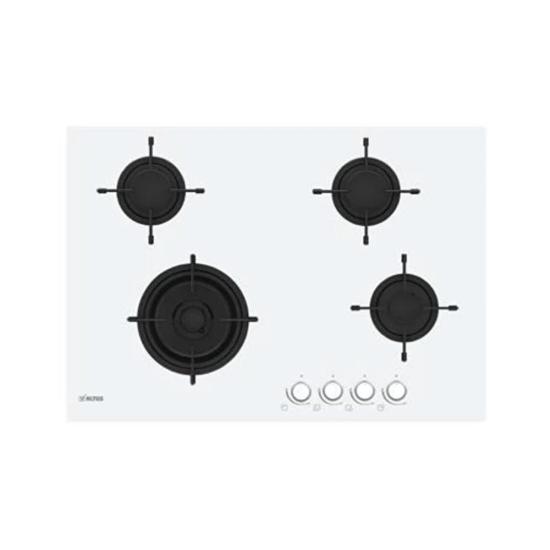 Altus ALA 175 GW 75 cm Wok Gözlü Beyaz Cam Ankastre Ocak