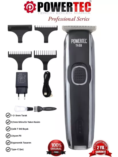Powertec TR-858 Profesyonel Sakal ve Saç Kesme Makinesi
