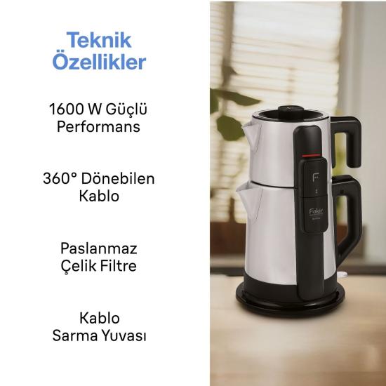 Fakir Selftea 1600 W Çelik Çay Makinesi
